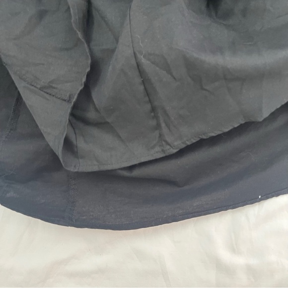 Commense Black Sara Linen Cotton Midi A-line Ballerina Summer Dress S - Picture 9 of 12